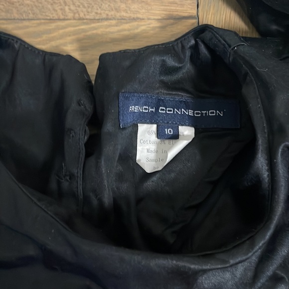 French connection goth dress button back exaggerated sleeve not worn size 10 - Picture 5 of 7